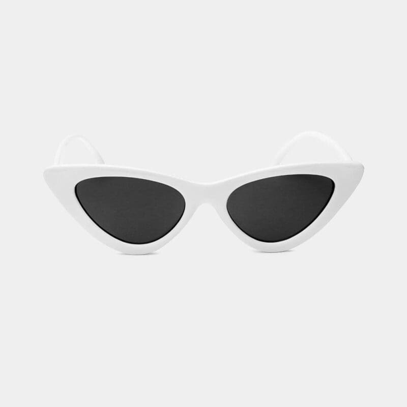 Cat Eye Sunglasses White