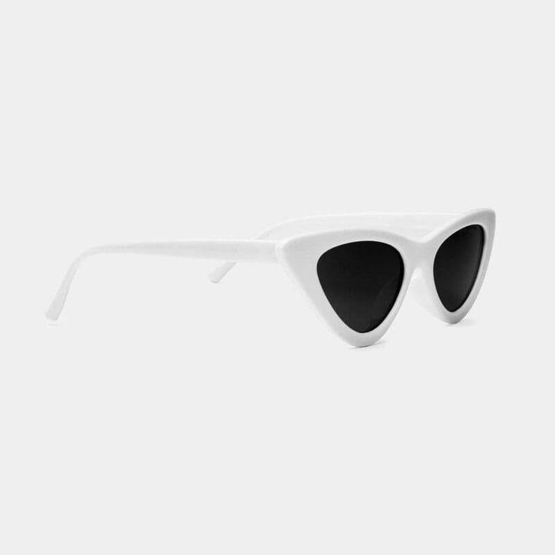 Cat Eye Sunglasses White